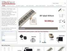 Tablet Screenshot of eassecuritytags.com